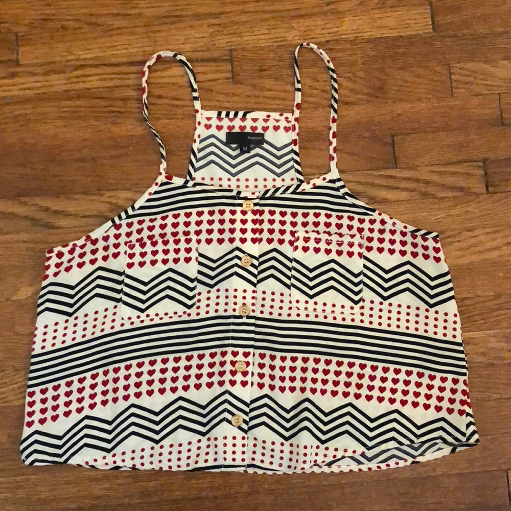 Silky cropped tank